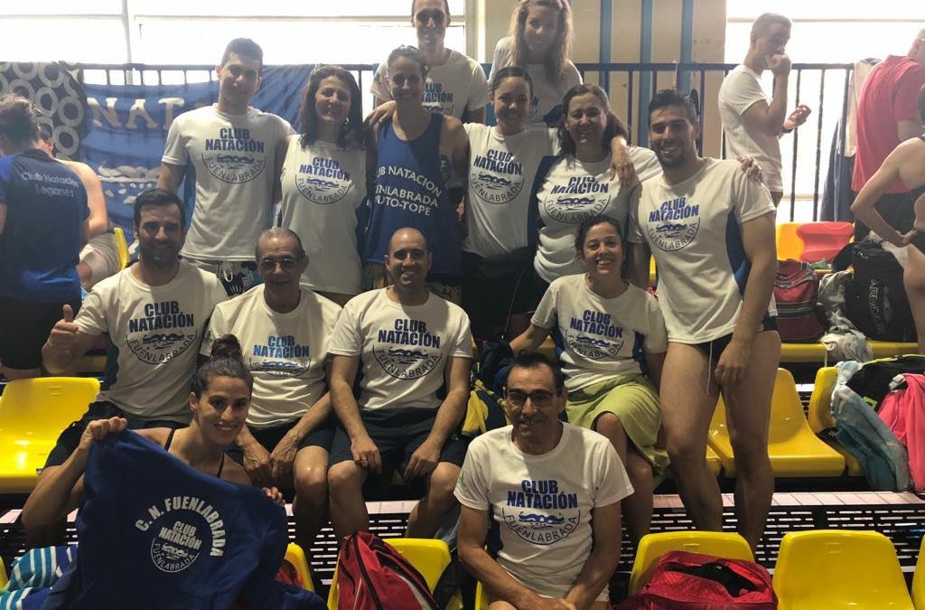 El Club Natación Fuenlabrada consigue el sexto puesto en el Campeonato Máster de Madrid