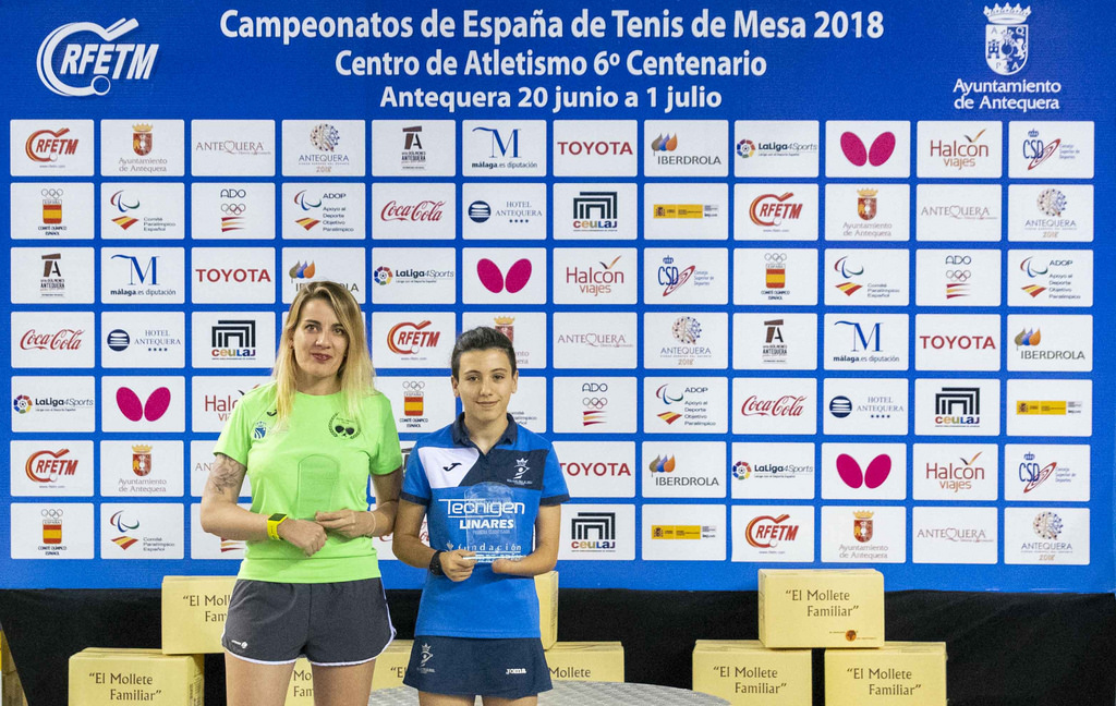 Raquel Sánchez Durán, del Club Tenis de Mesa Fuenlabrada Team, segunda en el Campeonato de España de Tenis de Mesa Adaptado en categoría Open Pie