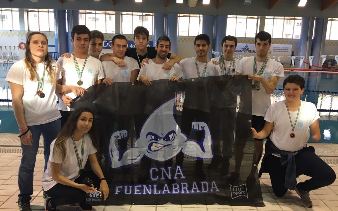 El Club Natación Avanzada Fuenlabrada, segundo en el V Open Mareastur de Oviedo, gracias a sus 18 medallas