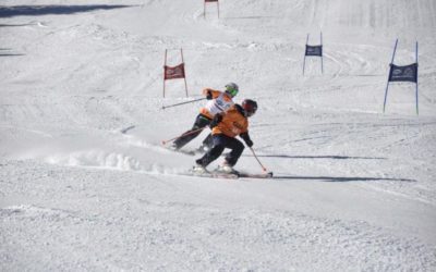 Carlos Parrón García, esquiador fuenlabreño, clasificado para el Campeonato de España de esquí para ciegos como guía de Guillermo Pelegrín